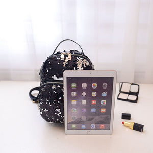 PU Leather Sequins Backpack