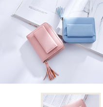 Load image into Gallery viewer, Short Tassel Ladies Mini Card Holder Wallet