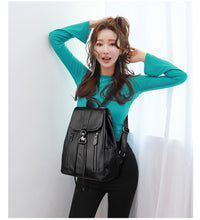 Load image into Gallery viewer, High Quality Leather Female Backpack