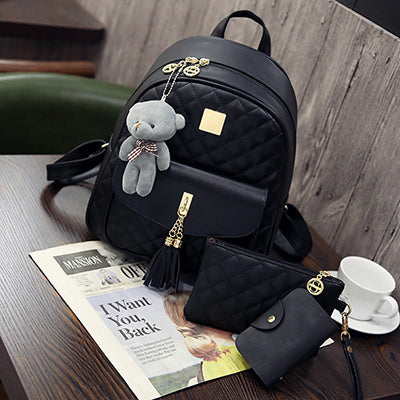 Bear Backpack For Girls (3 Pcs)