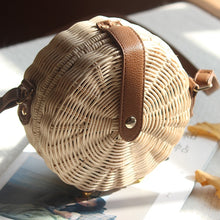 Load image into Gallery viewer, Bohemian Bali Rattan Beach Straw Bag
