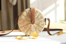 Load image into Gallery viewer, Bohemian Bali Rattan Beach Straw Bag