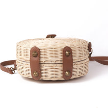 Load image into Gallery viewer, Bohemian Bali Rattan Beach Straw Bag