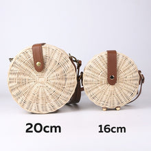 Load image into Gallery viewer, Bohemian Bali Rattan Beach Straw Bag