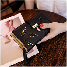 Load image into Gallery viewer, Hollow Leaves Long Wallet For Women