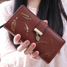 Load image into Gallery viewer, Hollow Leaves Long Wallet For Women