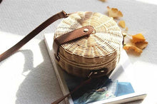 Load image into Gallery viewer, Bohemian Bali Rattan Beach Straw Bag