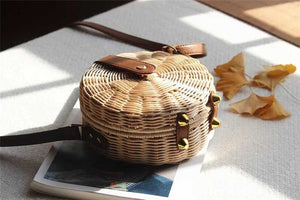 Bohemian Bali Rattan Beach Straw Bag