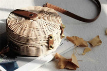 Load image into Gallery viewer, Bohemian Bali Rattan Beach Straw Bag