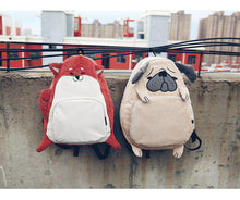 Load image into Gallery viewer, Dog Ear Embroidery Canvas Backpack